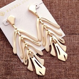 Kendra Scott Luca Statement Earrings In Gold